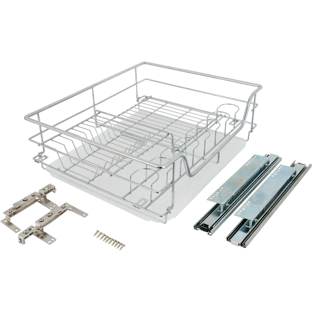 Сушилка выдвижная Jet для шкафа 60 см 52x15x43 см металл цвет хром Santreyd STLM-2181162 - Вид №3