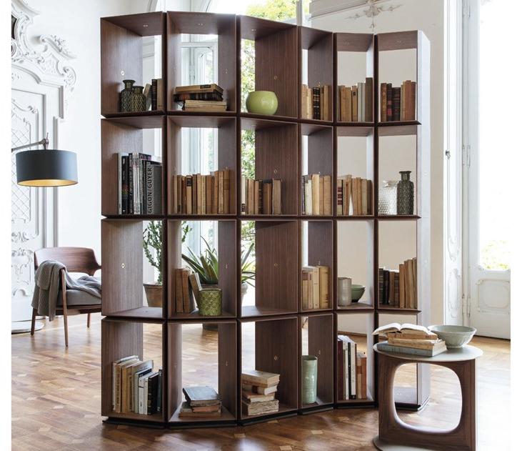 Porada Модульный открытый книжный шкаф из ореха Iron sun-id-1382305 - Вид №2