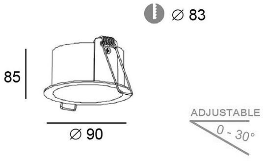 Terzo Light Алюминиевый патрон лампы  V4219900, v4219901  - Вид №2