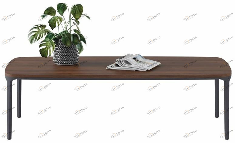 Ersa Прямоугольный журнальный столик из фанерованной древесины Terra sun-id-1496421