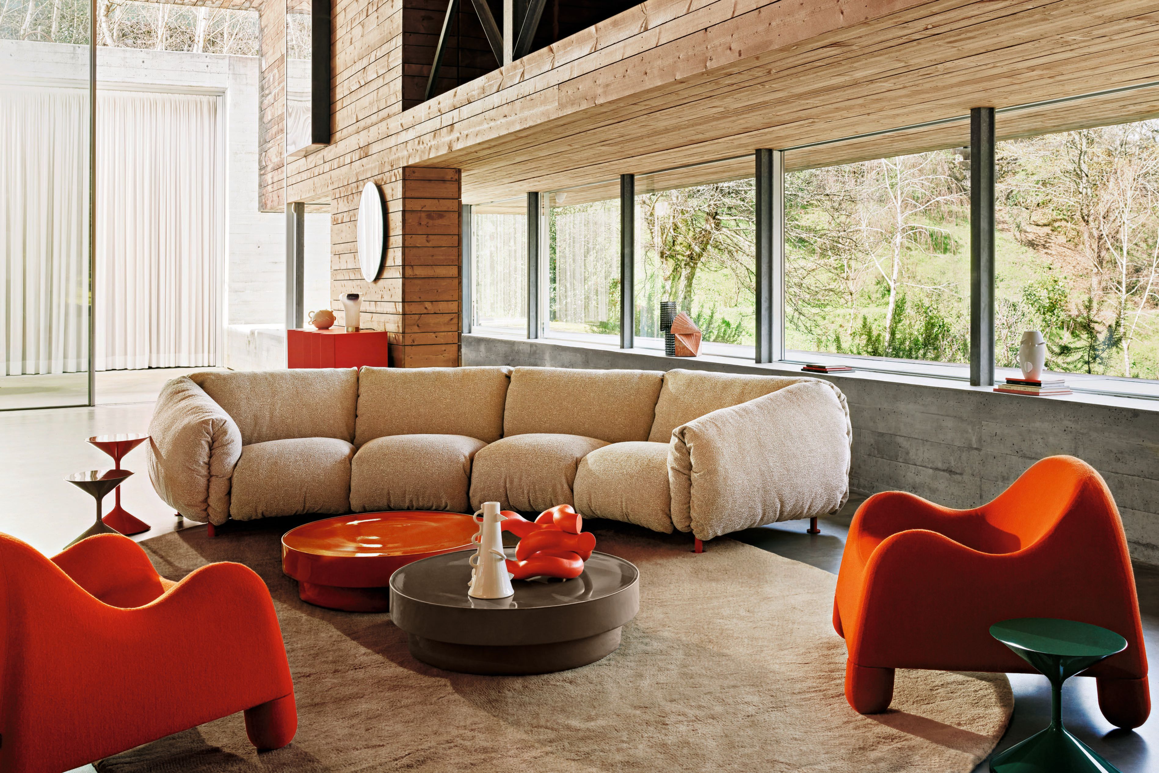 Низкий журнальный столик из керамогранита Zanotta TA.BA.CE ARCH-00020714 - Вид №1