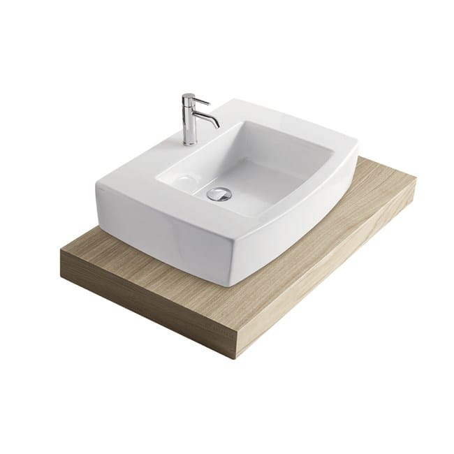 Керамическая прямоугольная раковина с держателем для полотенец Galassia SA.02 ARCH-00036642 - Вид №4