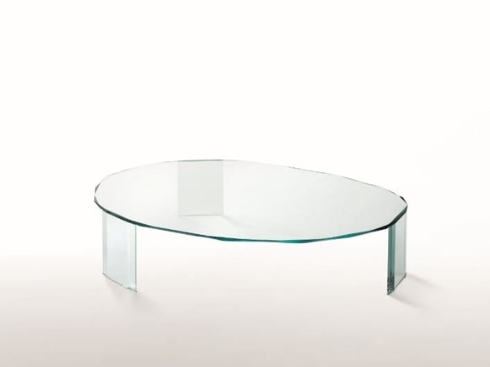 Кристалл овальный низкий журнальный столик Glas Italia Kooh-I-Noor ARCH-00081483