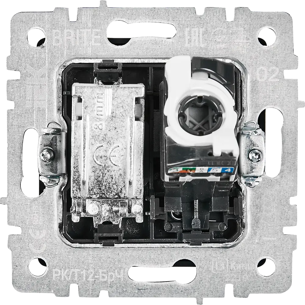 Розетка TV-спутник IEK Brite для скрытого монтажа, черная 87761563 STLM-1117819 - Вид №3