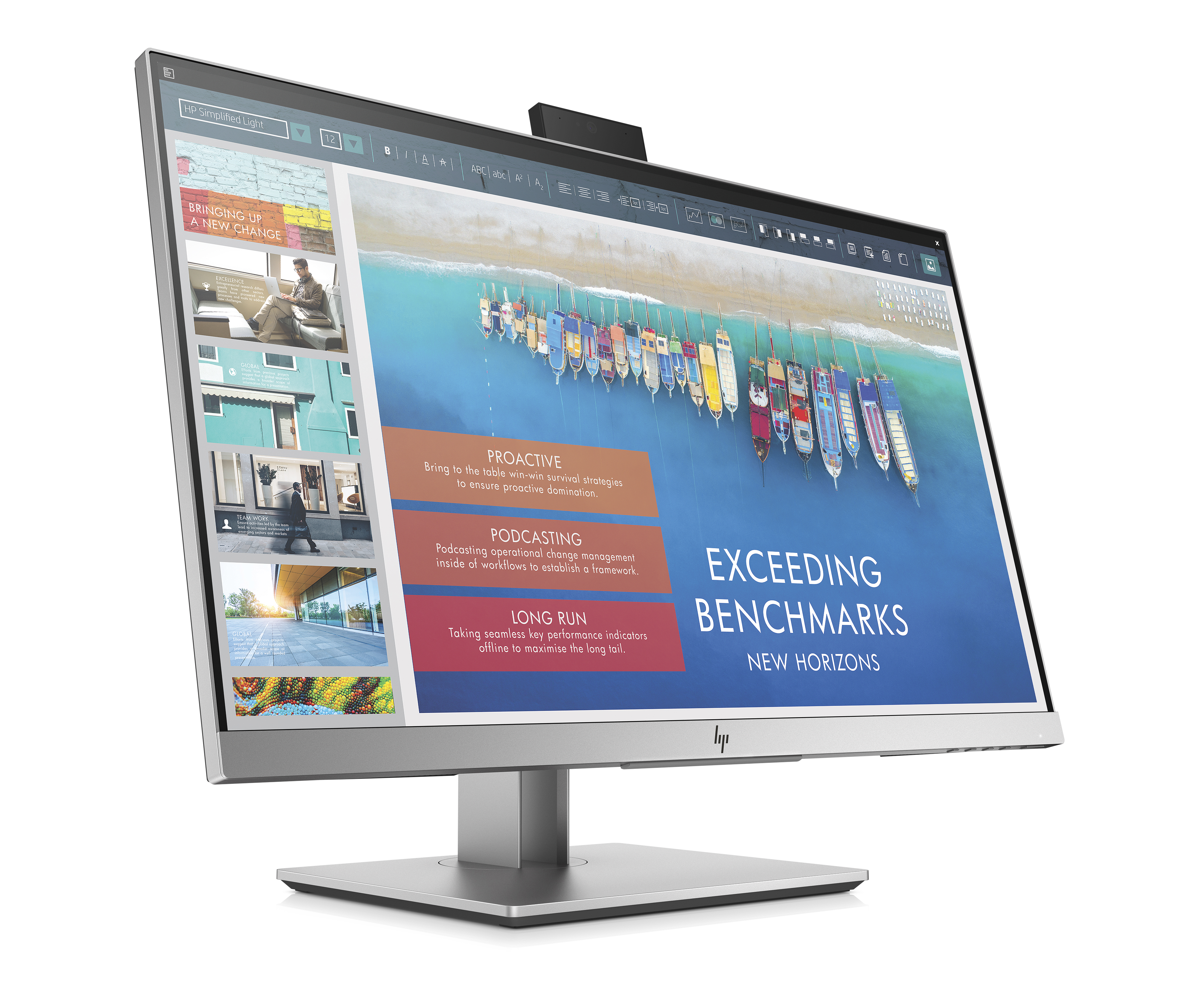 1TJ76AA#ABB e243d docking monitor 23" fhd 1920x1080 ips 250nits 16:9 docking usb-c hdmi vga dp rj-45 4*usb 3.1 hight tilt swivel pivot 3-3-0 HP HP EliteDisplay Santreyd  - Вид №2