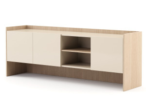 Деревянный шкаф с распашными дверями