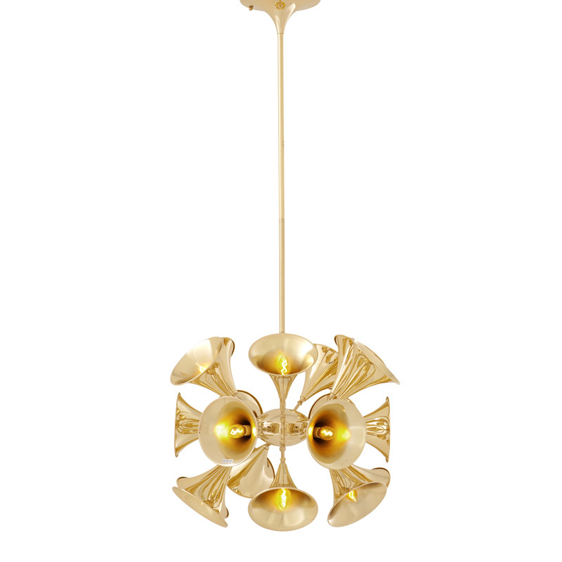 Люстра Miles Davis от Eichholtz 109388 EICHHOLTZ ДИЗАЙНЕРСКИЕ, EICHHOLTZ 060550 Латунь  - Вид №2