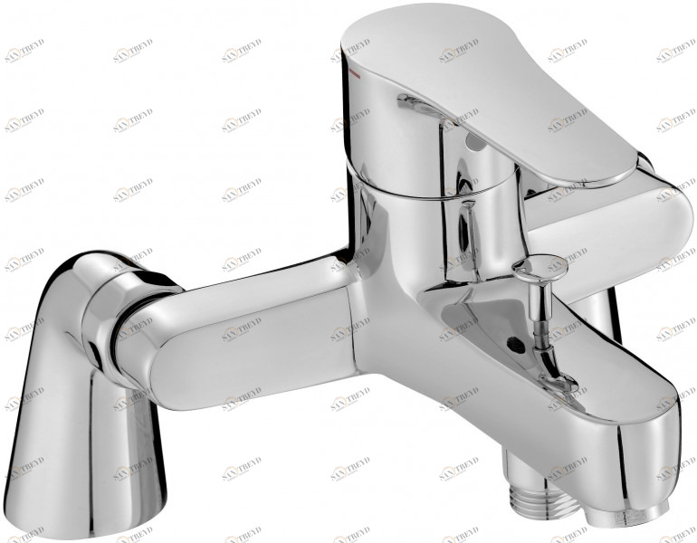 E16043-4-CP Смеситель для ванны/душа, устанавливаемый на деку Jacobdelafon JULY Santreyd