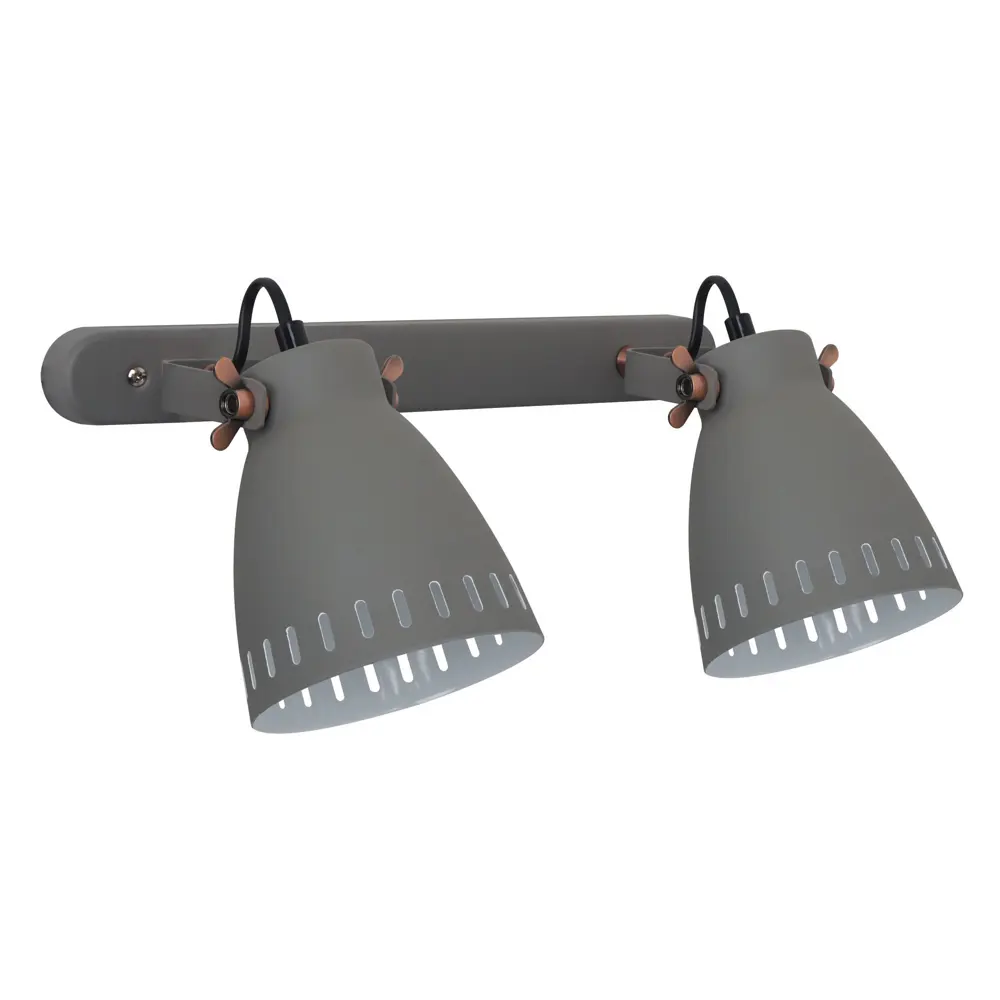 Бра New York WL-428-2 1xЕ27x40 Вт, металл, цвет серый CAMELION STLM-2097362