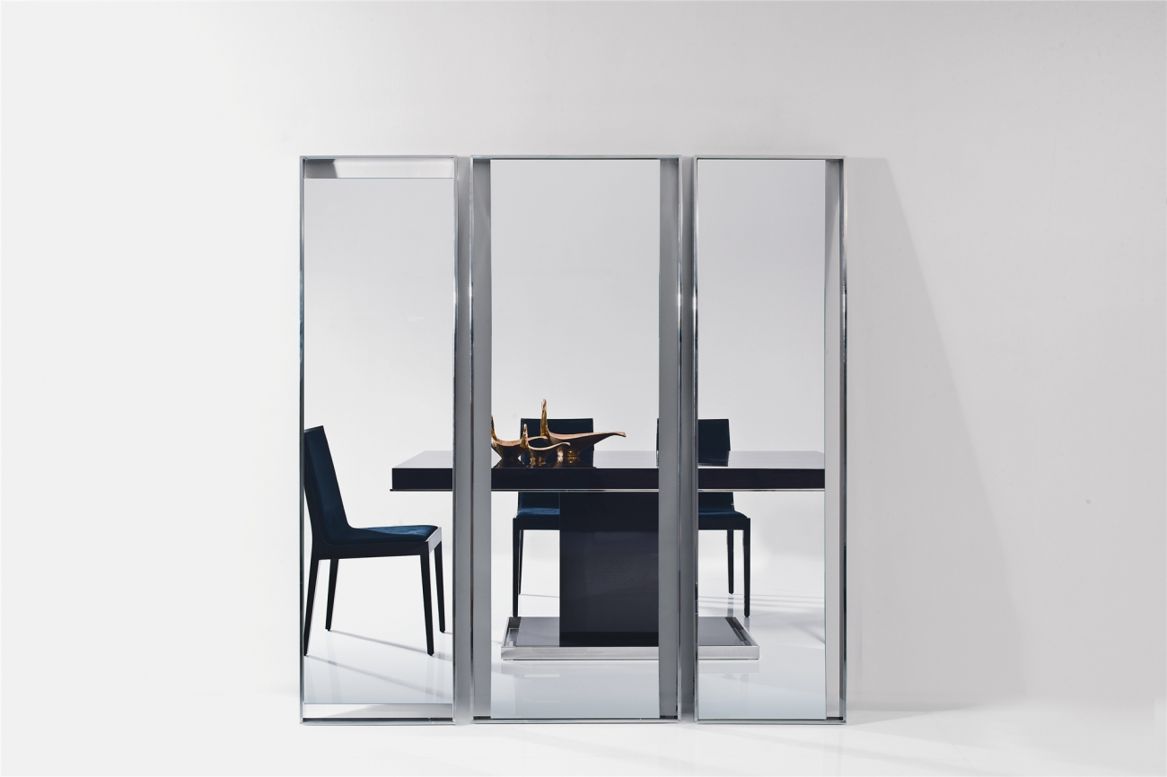 Напольное зеркало прямоугольное хром Exclusive узкое PUSHA ДИЗАЙНЕРСКИЕ 062562 Хром  - Вид №3