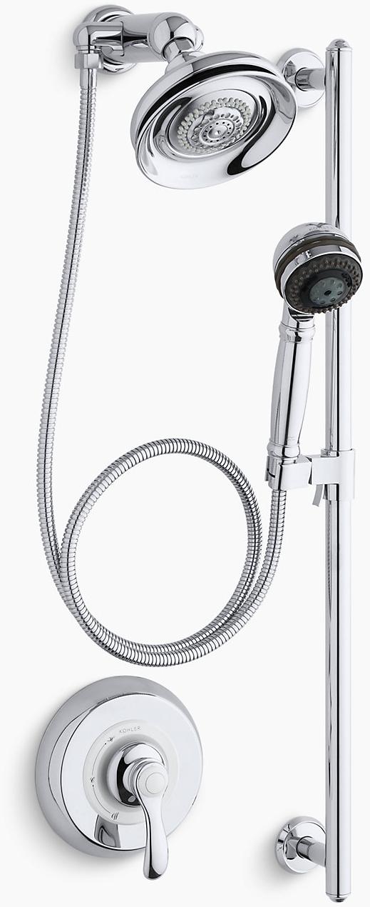 KOHLER Пакет для эффективного душа Fairfax Essentials K-10826-4-2BZ  - Вид №1