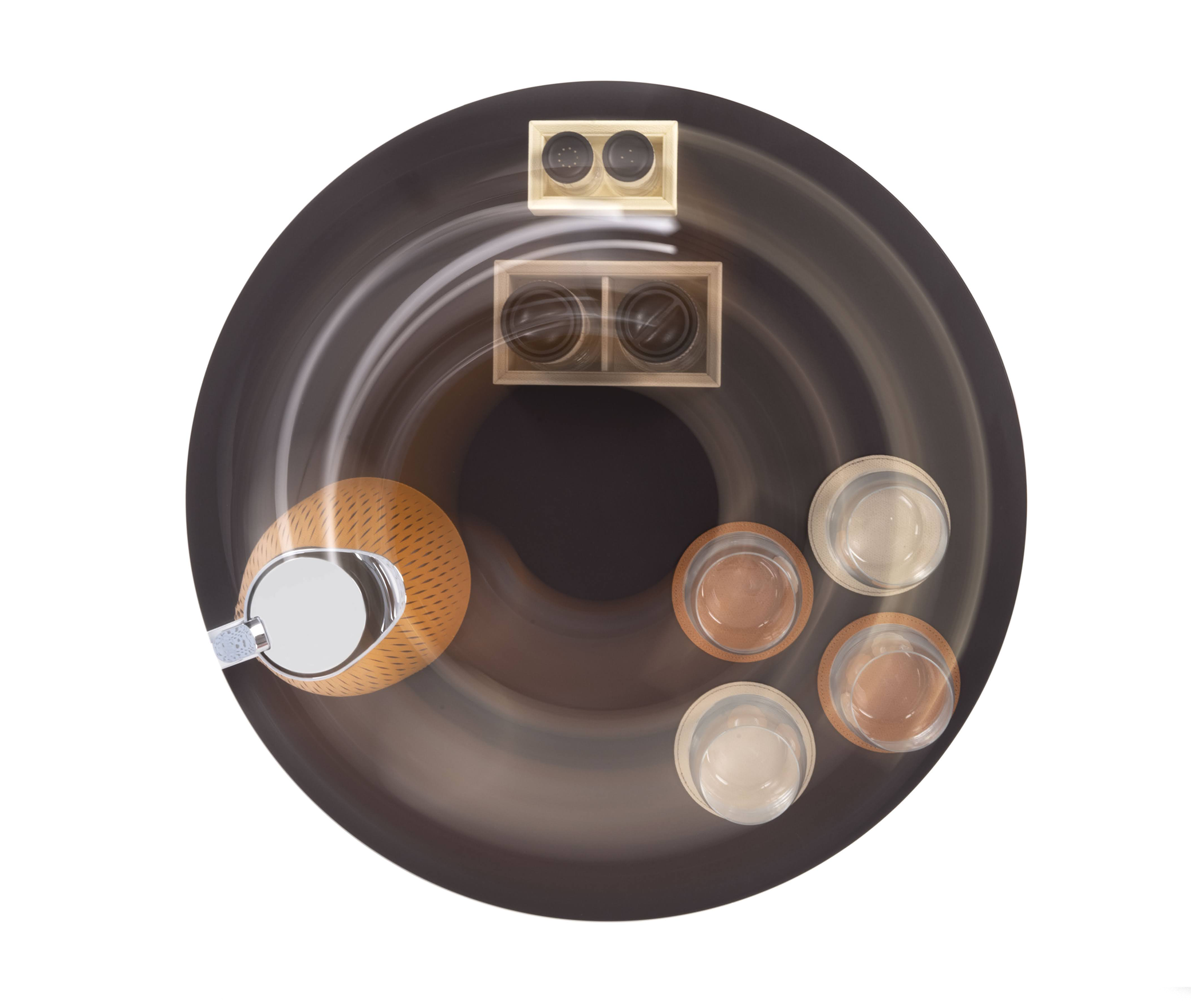 Поднос Lazy Susan - Ø 60 / зернистая кожа_camel Pinetti 00.1489.029.011 - Вид №3