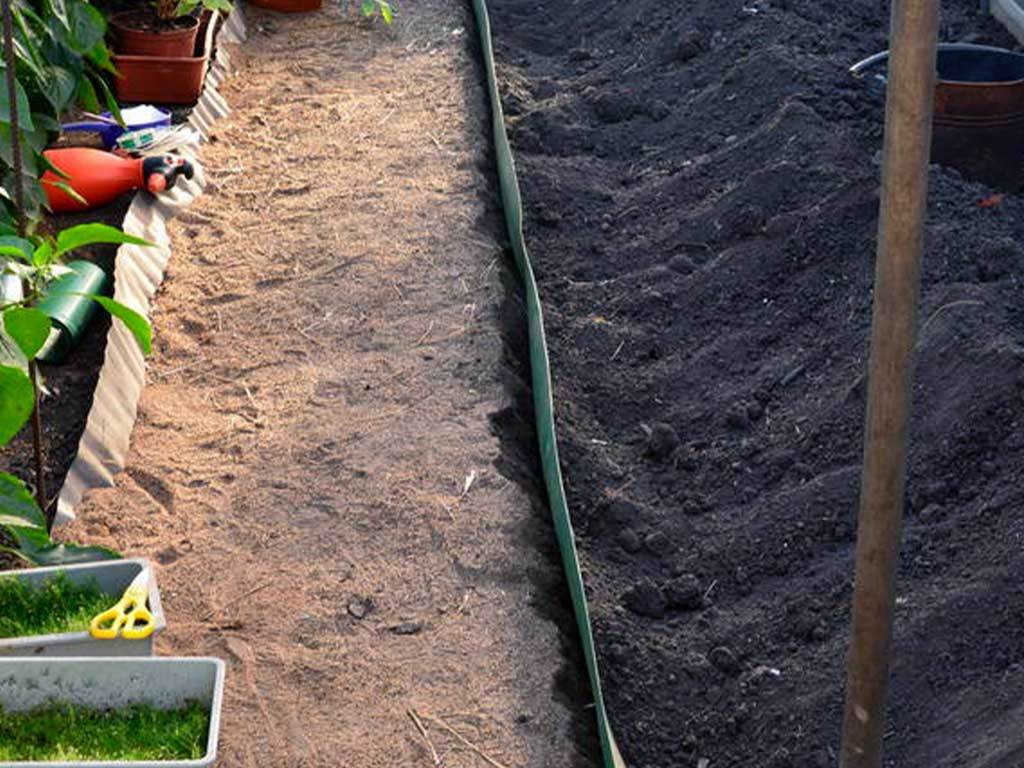 Лента бордюрная 200 мм x 10 м, 2 мм ГеоПластБорд GPBST-37 - Вид №1