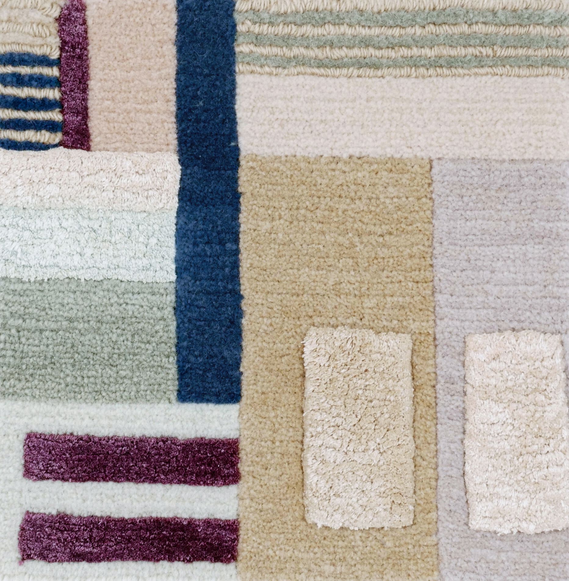 Прямоугольный ковер ручной работы Tapis Rouge абстракция ARCH-00088900 - Вид №1