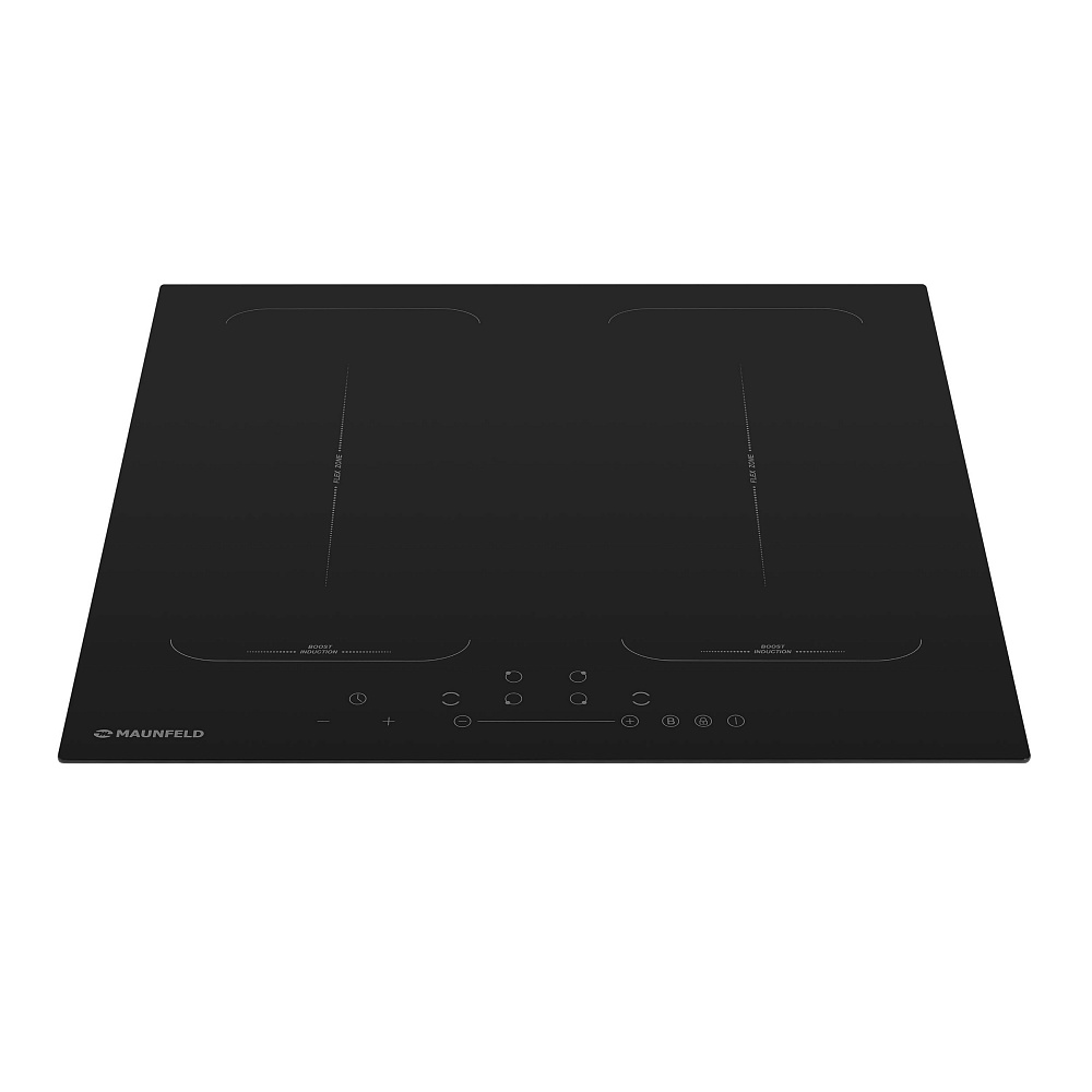 EVI.594-FL2-BK Электрическая индукционная панель / индукционная, • тип: электрическая 60см • тип установки: независимая • управление: фронтальное, слайдер, сенсорное • нагревательный элемент: индукция, совместимость с посудой любой формы и размеров flex z Santreyd  - Вид №1