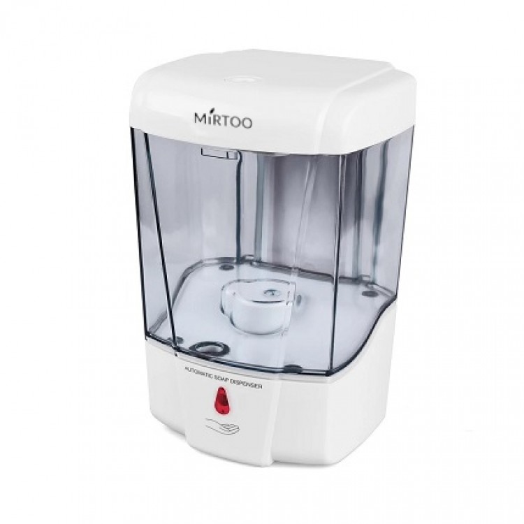 LT0890 MIRTOO Автоматический дозатор для антисептика и жидкого мыла MIRTOO LT0890 сенсорный настенный струйный (капельный) емкость на 700 мл. антисептика белый  - Вид №2