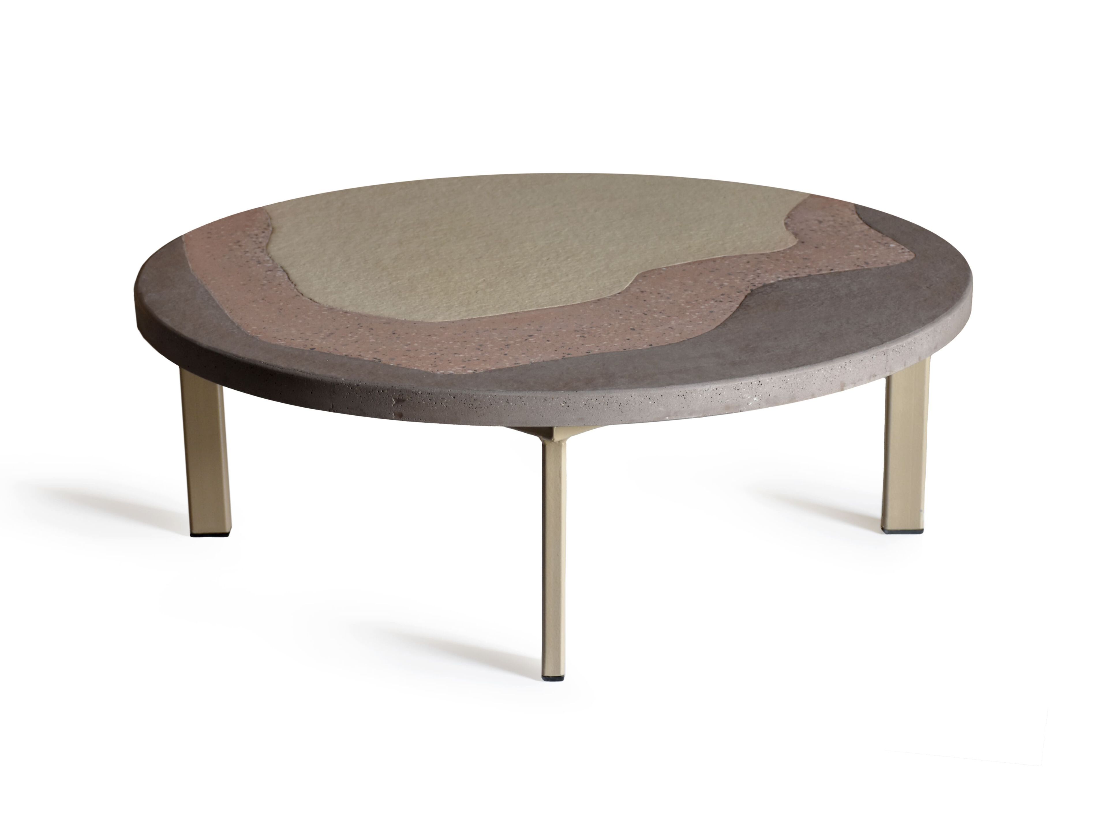 Круглый бетонный журнальный столик URBI et ORBI Medius Terra ARCH-00041210