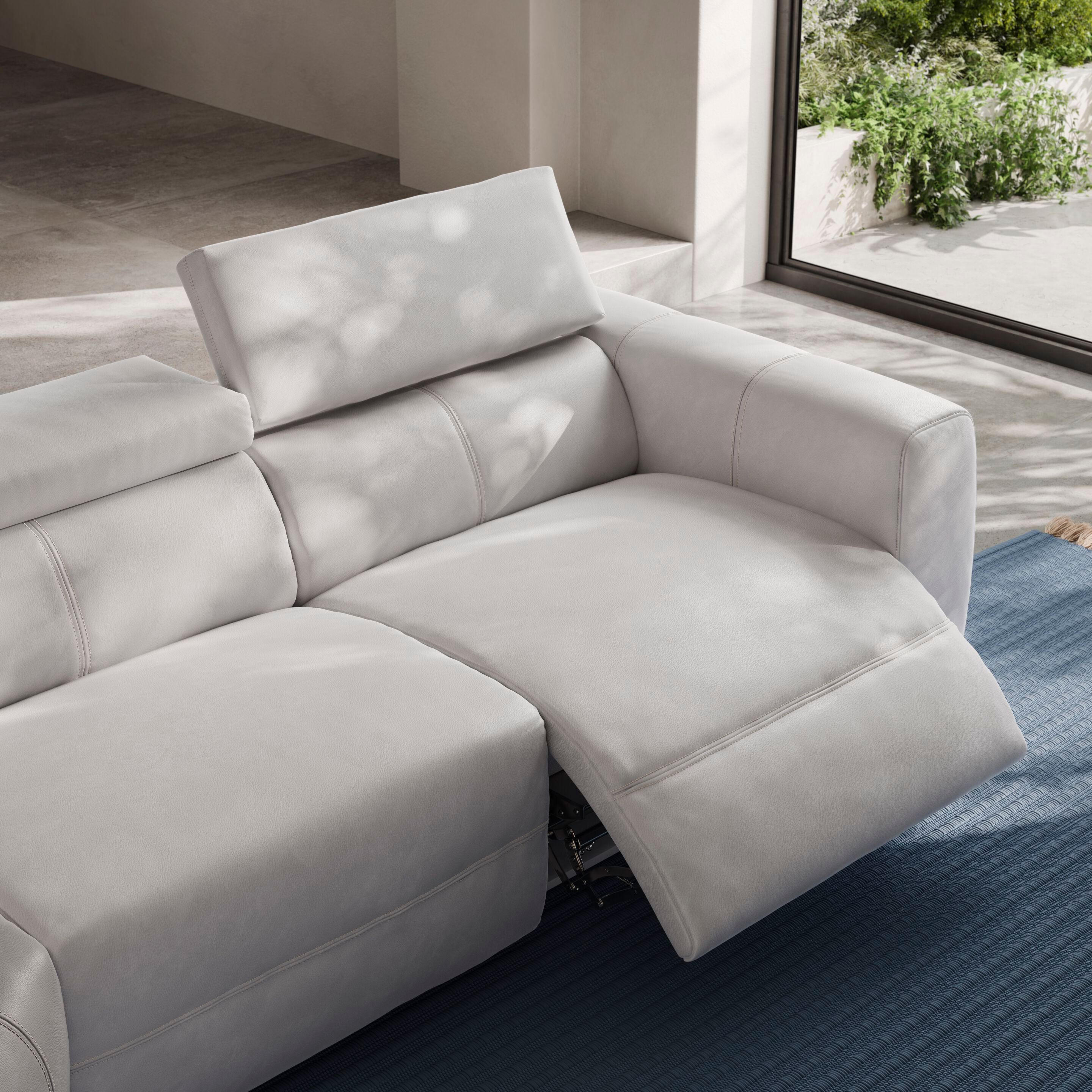 Кожаный угловой диван с откидной спинкой Natuzzi Italia Balance ARCH-00120166 - Вид №15