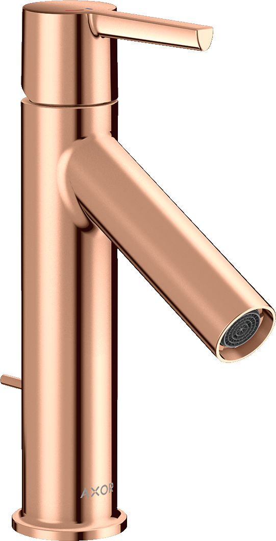 10007300 Смеситель для раковины 100, однорычажный, CoolStart, с рычажной ручкой и сливным гарнитуром AXOR STARCK