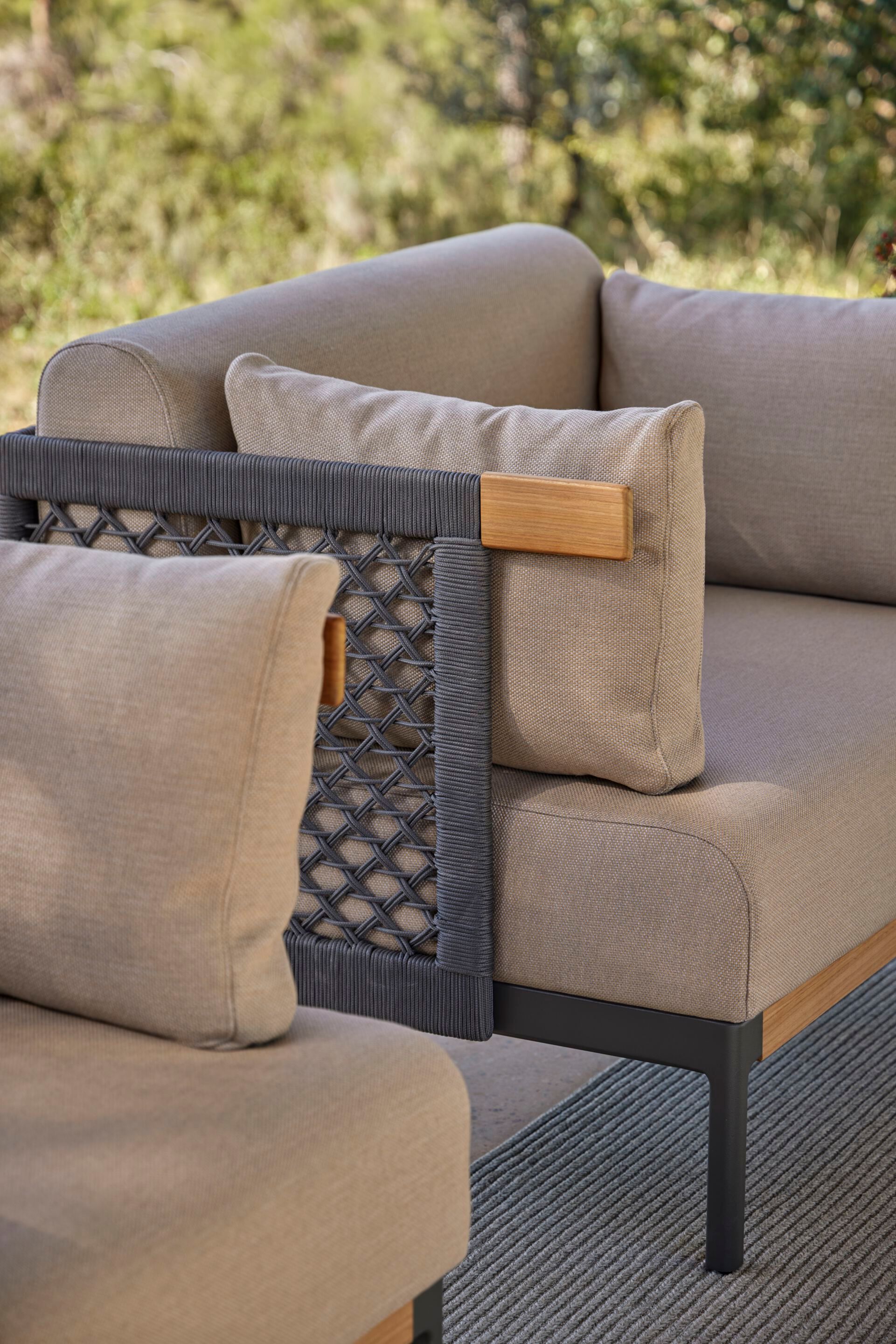 Веревочное и тканевое садовое кресло с подлокотниками POINT Legacy ARCH-00037863 - Вид №6