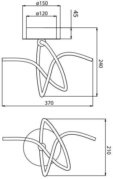 MAYTONI Настенный светильник из металла Nastro Mod446-02-n - Вид №2