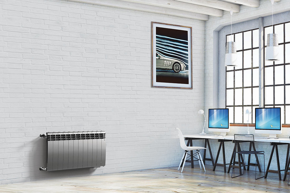 Радиатор биметаллический Royal Thermo Biliner Silver Satin 500 (серебристый)  - 10 секций sun-id-646006 - Вид №2