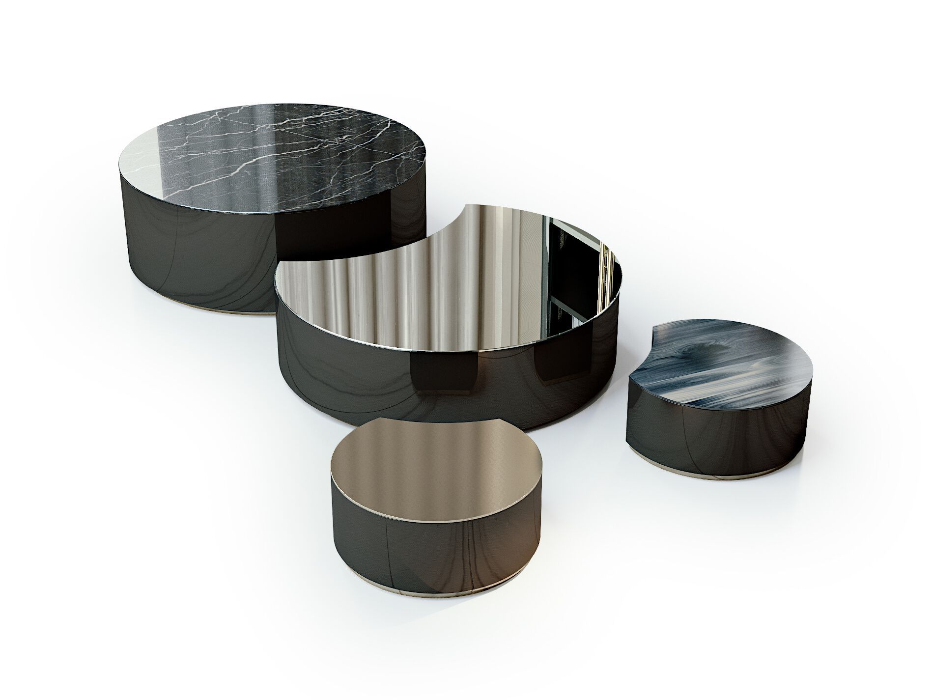 Набор керамических низких журнальных столиков Bizzotto Italia Atmosphera ARCH-00069554 - Вид №1
