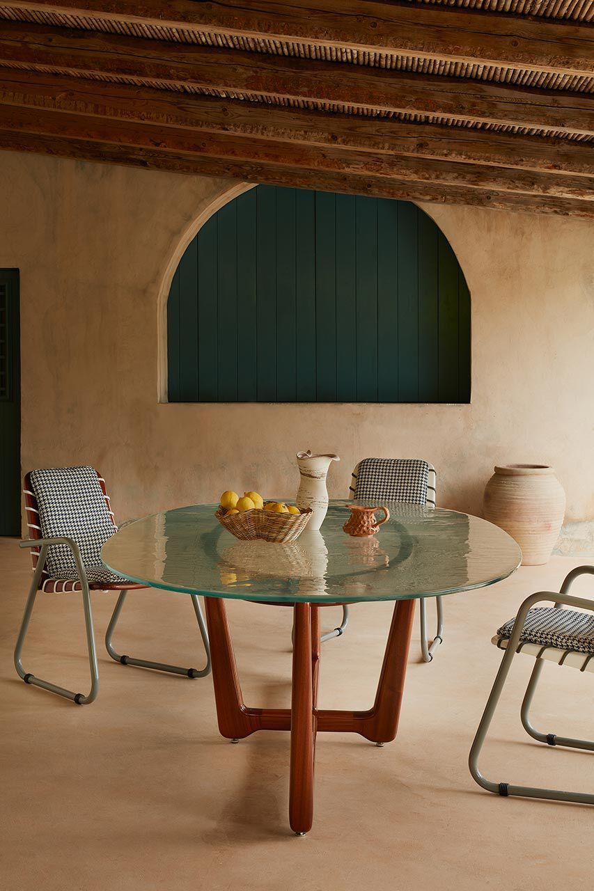 Овальный стол из красного дерева и хрусталя Exteta Sunset ARCH-00027432 - Вид №15