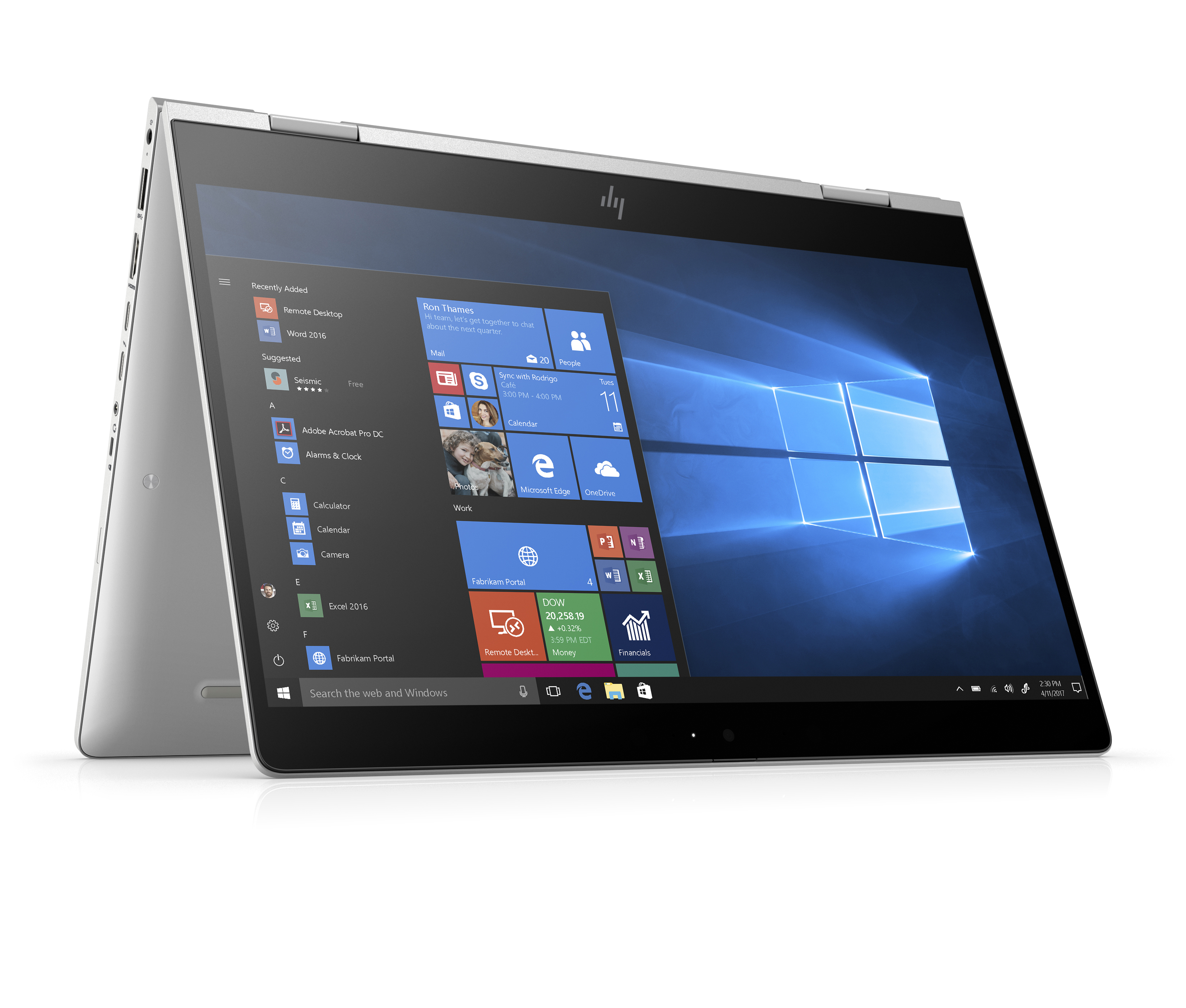 7KP92EA#ACB elitebook x360 830 g6 13.3"(1920x1080)/touch/intel core i5 8265u(1.6ghz)/8192mb/256ssdgb/nodvd/int:intel hd graphics 620/53whr/war 3y/1.35kg/silver/w10pro + 1000 nit sure view HP Santreyd  - Вид №4