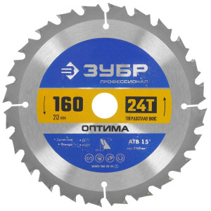 Диск пильный ЗУБР Оптима 36903-160-20-24_z01 9123094