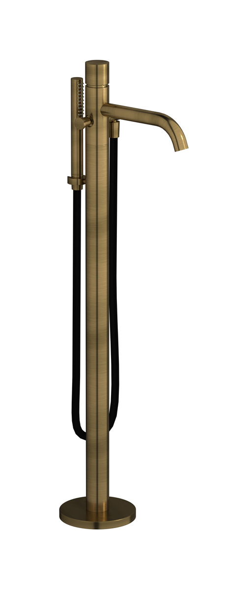 Напольный смесиель для ванны с встроенным душем. WE ARE IB rr399mb Modern Bronze Brera