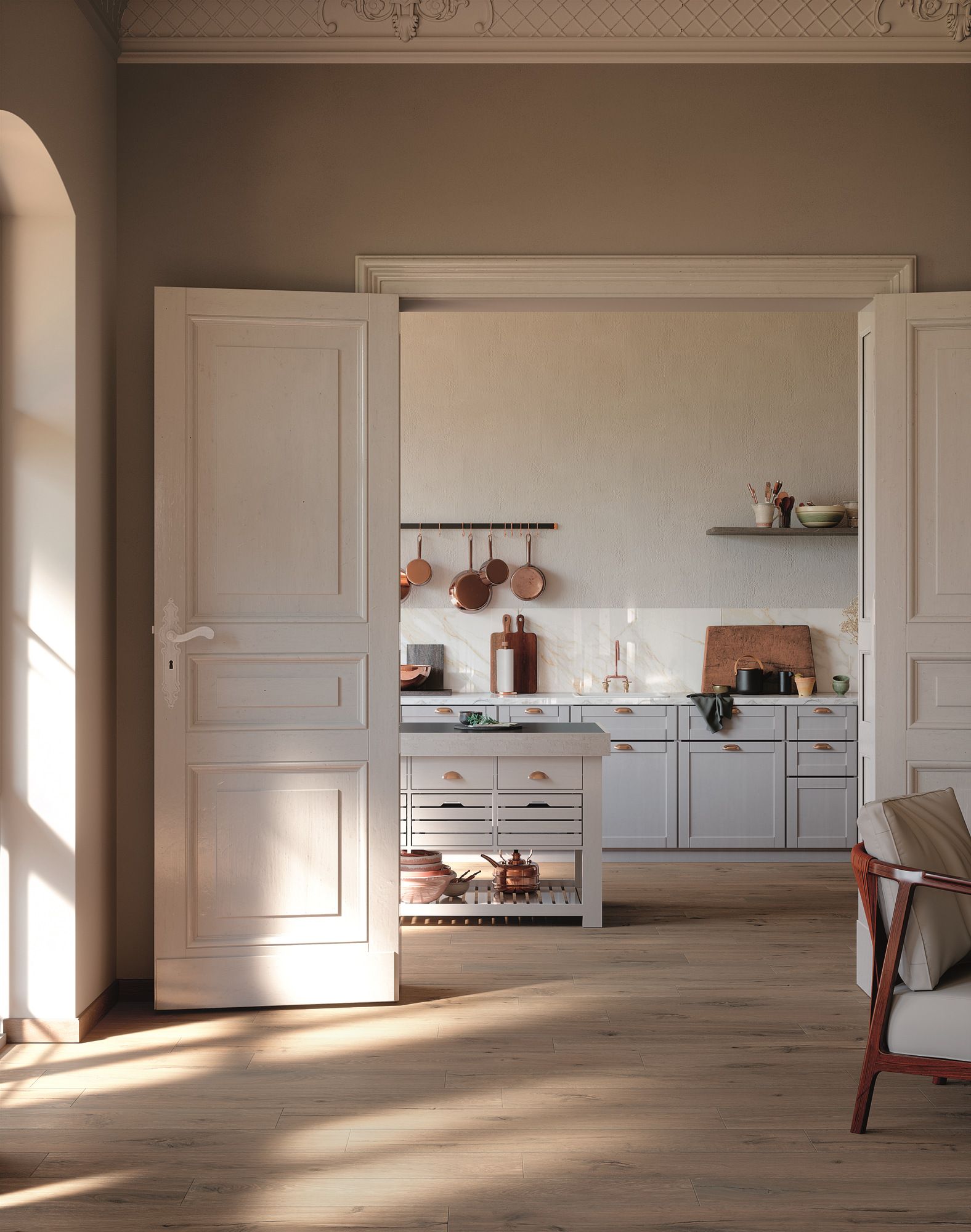 Пол / облицовка керамогранита под дерево FAP ceramiche Корни ARCH-00090361 - Вид №15