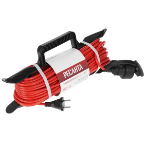 Удлинитель силовой Ресанта СУ-2х1-20/1 красный 9942651