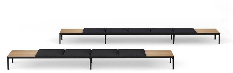 ENEA Модульная тканевая скамья со спинкой Kubika sun-id-1423881 - Вид №5