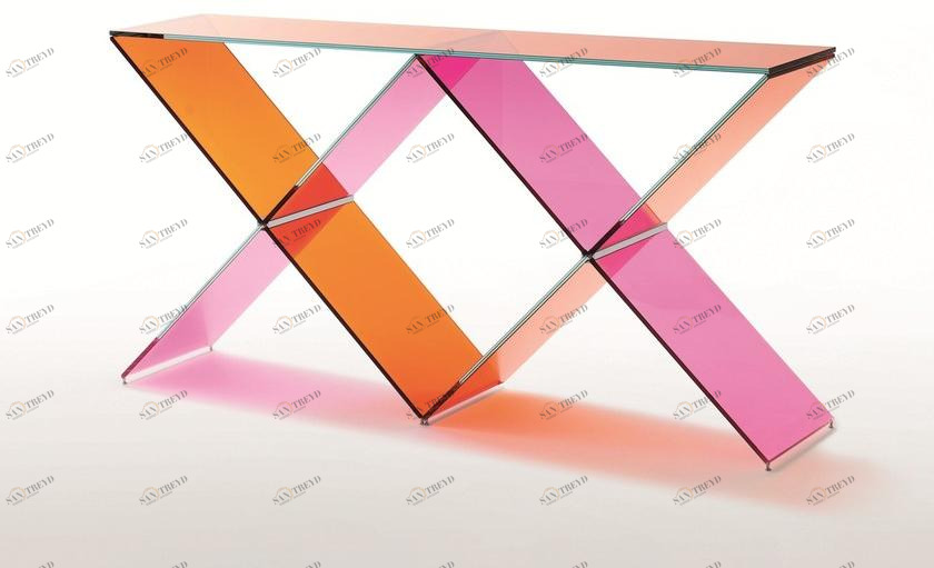 Glas Italia Прямоугольная хрустальная консоль sun-id-1433406