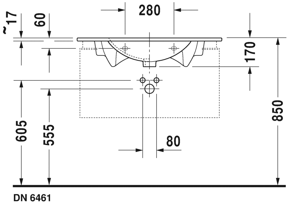 0499830030 Подвесная раковина настенная овальная Duravit Darling New - Вид №7