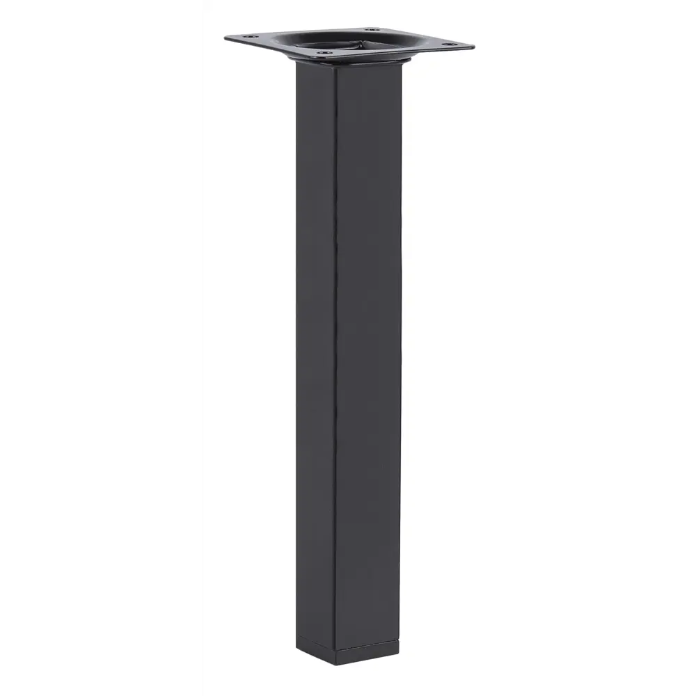 Ножка для мебели квадратная 25x25x400 мм металл черная 89380770 STLM-2209139 Santreyd 