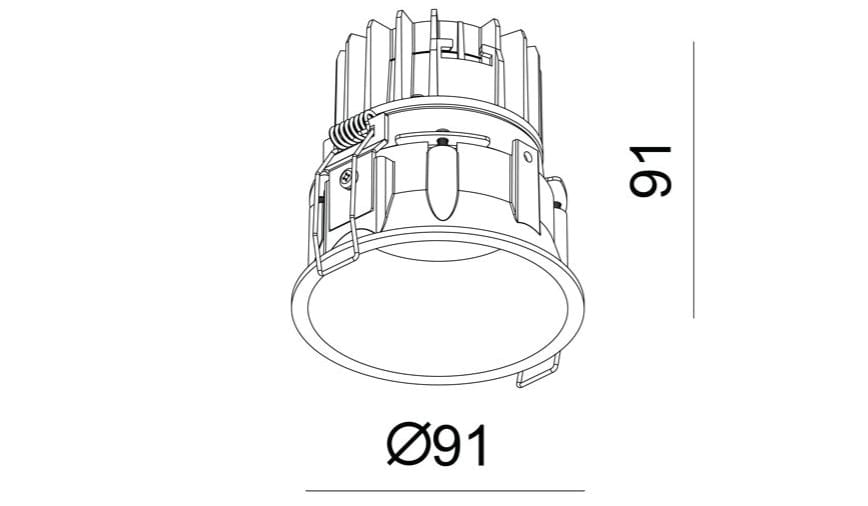 Алюминиевый светодиодный светильник с регулируемой яркостью Proled LOFT ARCH-00151761 - Вид №2