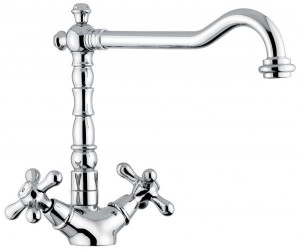 12617BO Смеситель Deco Old для кухни, цвет белый-золото