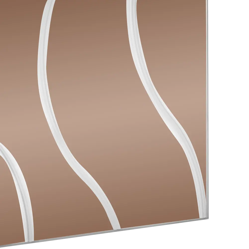 Зеркальное панно 80x60 см «Волны» цвет бронза 82155762 STLM-2108887 Santreyd - Вид №1