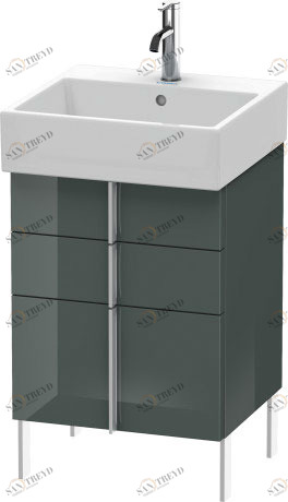 VA658403838 Vero Air Тумбочка напольная Доломитово-серый глянцевый лак Duravit