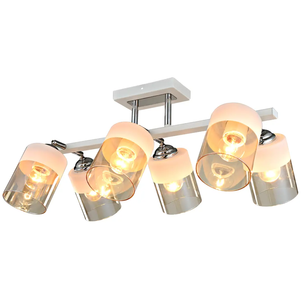 INSPIRE Amber — потолочная люстра с 6 янтарными плафонами 85113379 STLM-0058956 - Вид №5