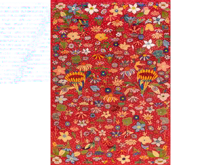 Прямоугольный шерстяной цветочный ковер Zollanvari Garden of Eden-Designer ARCH-00071396