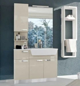 Ideagroup Лаковая тумба под умывальник с дверцами My fly evo