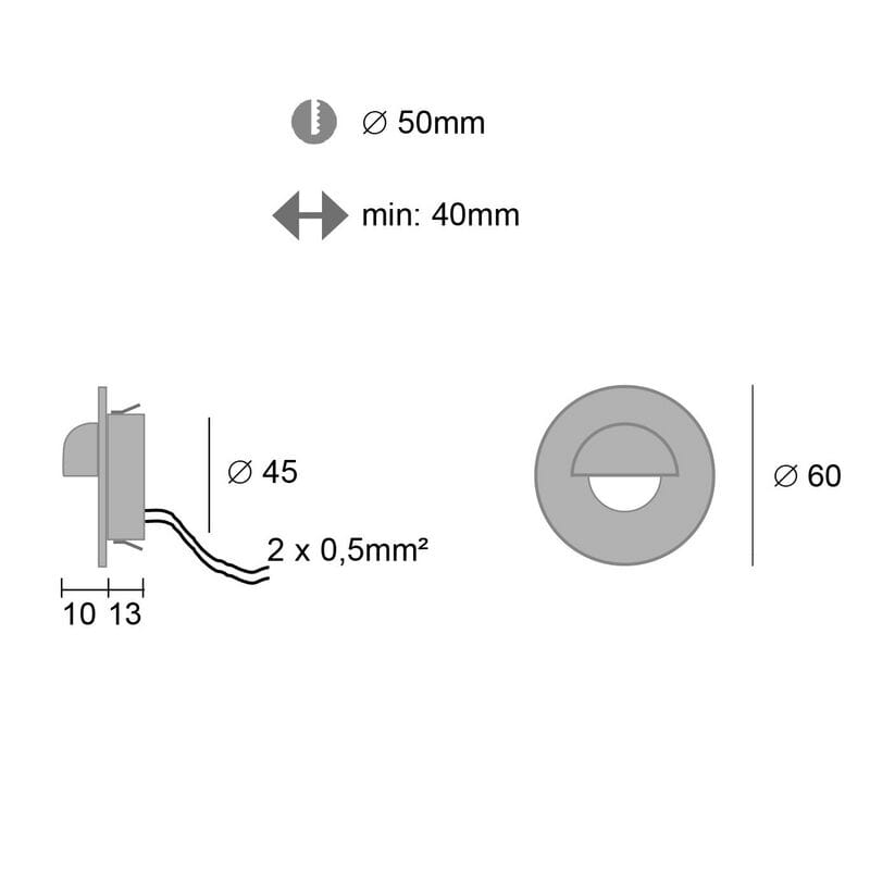 Алюминиевый настенный светодиодный маркер BEL-LIGHTING ILVA ARCH-00121971 - Вид №2