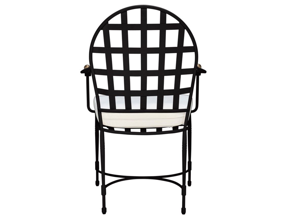 Стул медальона из нержавеющей стали с подлокотниками JANUS et Cie ARCH-00088012 - Вид №2