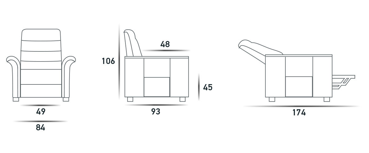 Кресло-Подъемник Lift-Relax 1 Motore  Spaziorelaxitalia  Caracas Caracas Lift-Relax 1 Motore  - Вид №4