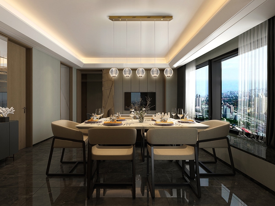 108959 Линейный подвес LED 5L золото Schuller Austral - Вид №3