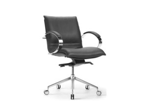 Кожаный поворотный операционный офисный стул с колесами