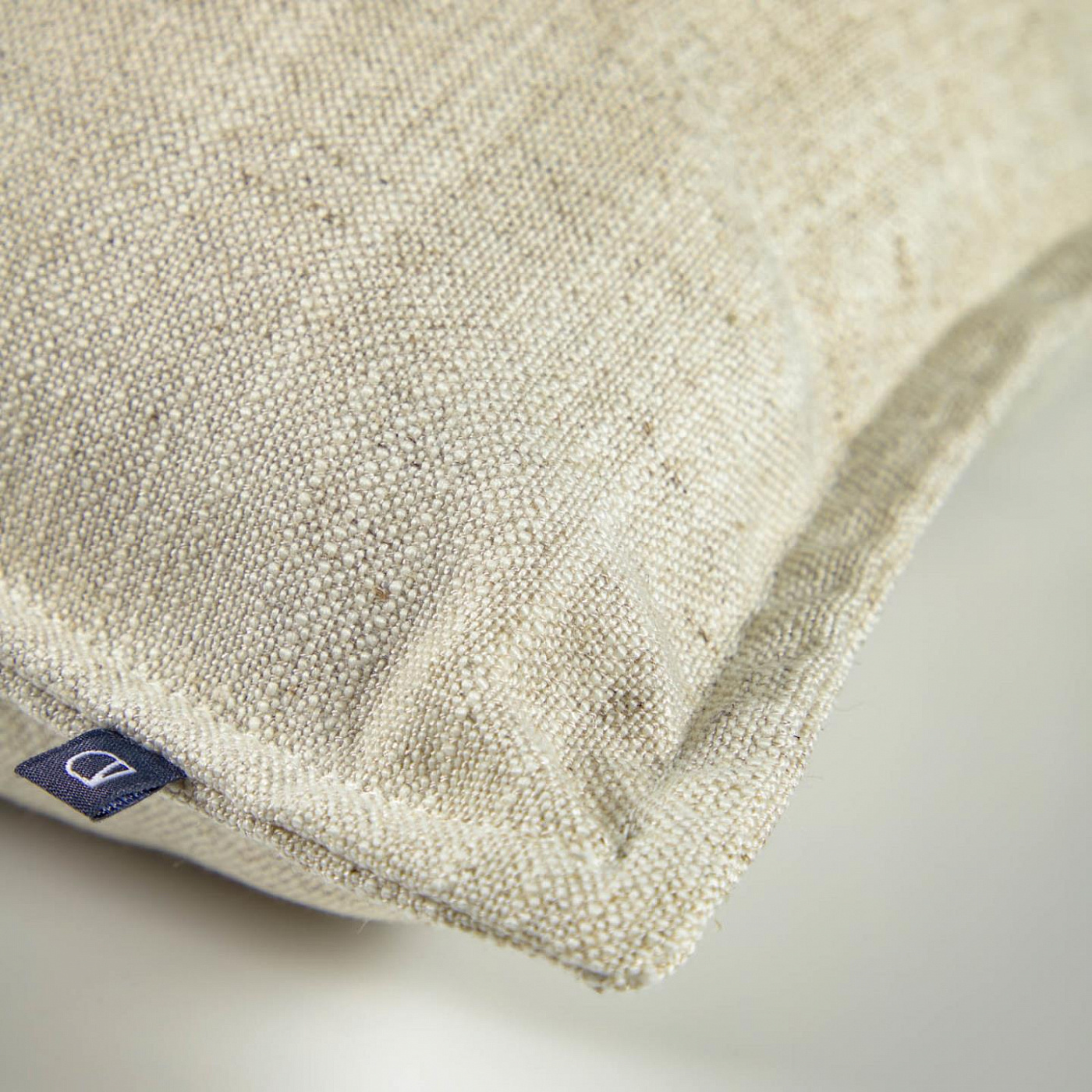 107968 Льняная наволочка белый цвет 60 x 60 см La Forma Blok - Вид №1